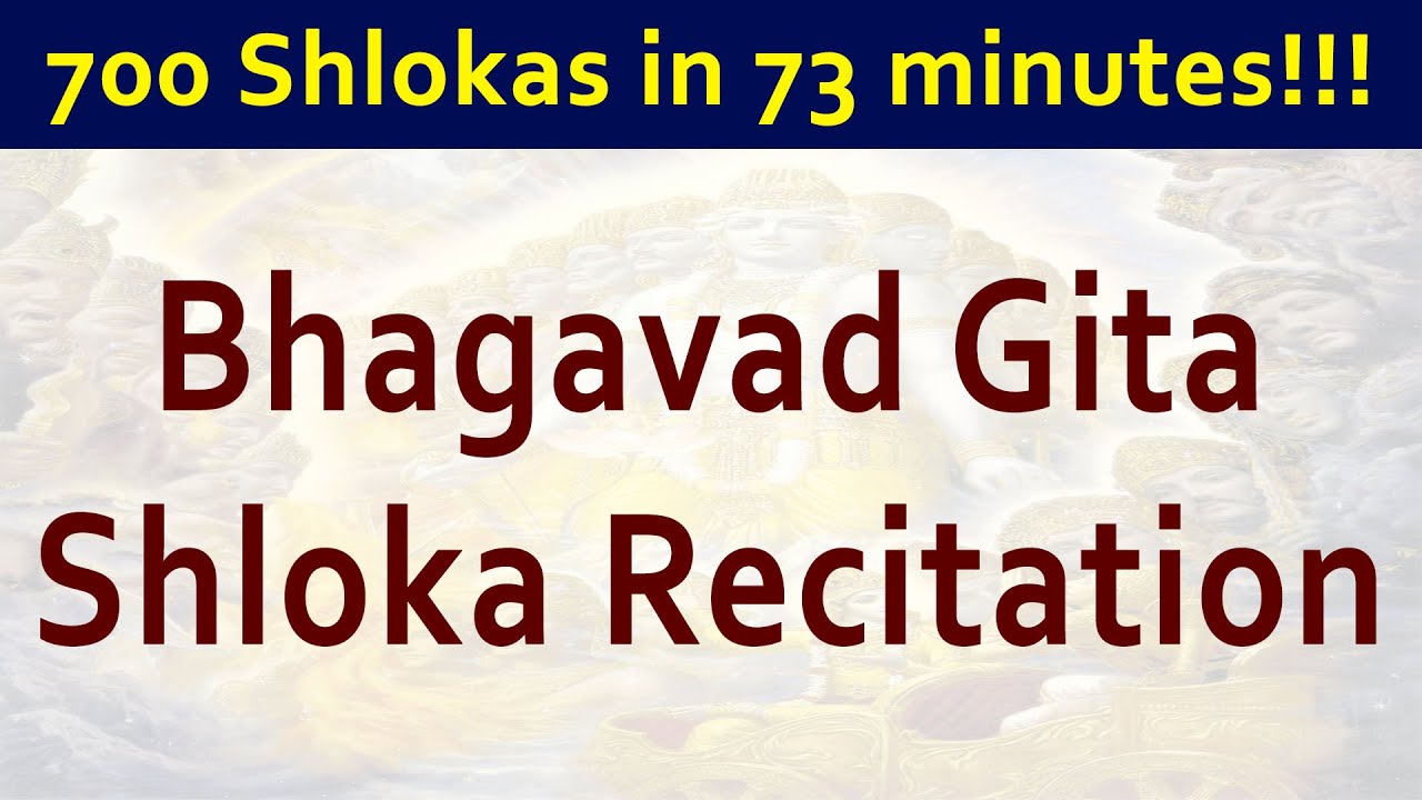 ISKCON Devotee recites 700 Bhagavad Gita slokas from memory in 73